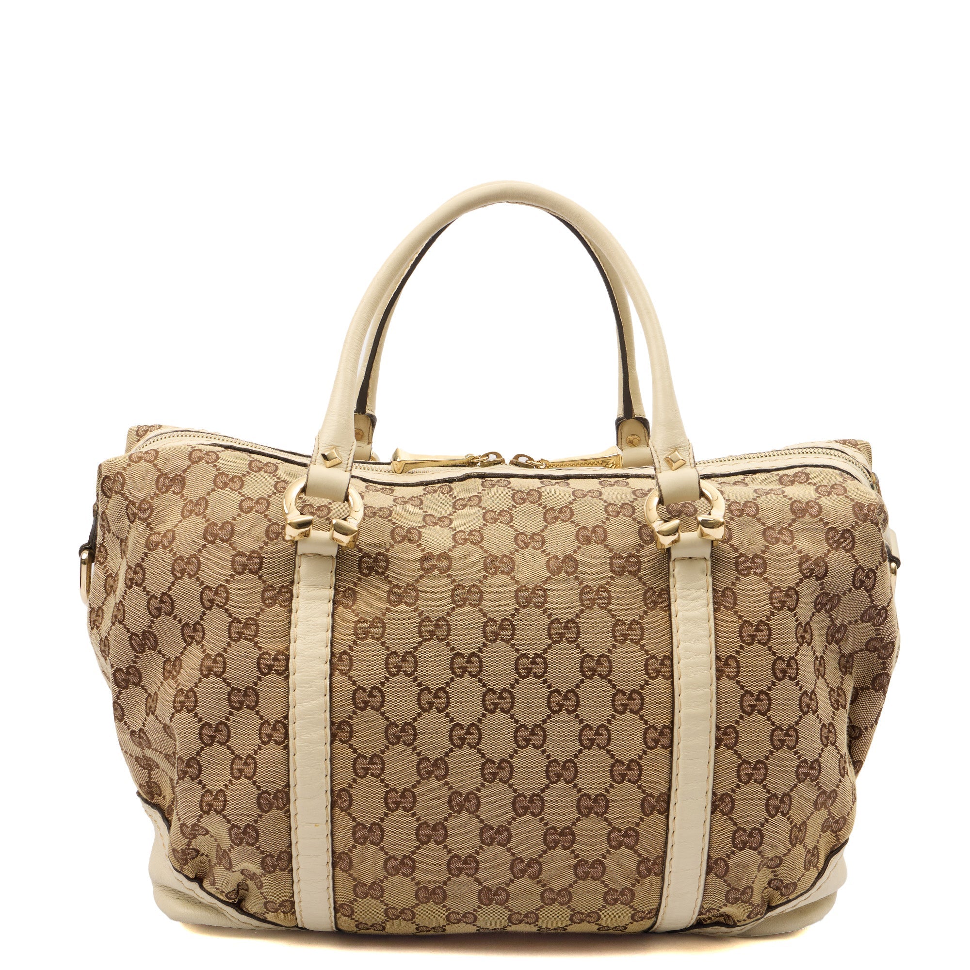 Gucci Shoulder Bag Tote in Brown, GG Supreme Canvas