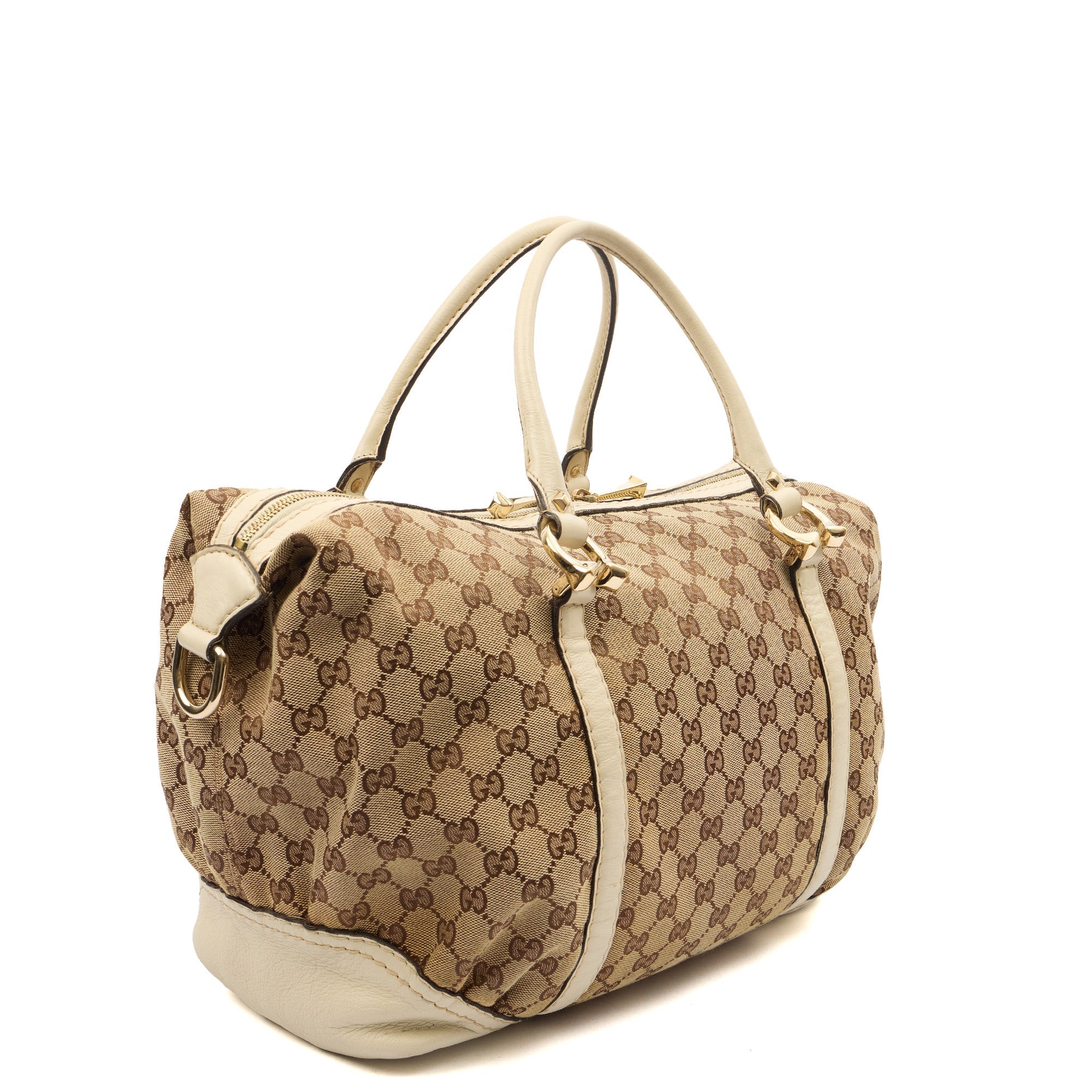 Gucci Shoulder Bag Tote in Brown, GG Supreme Canvas