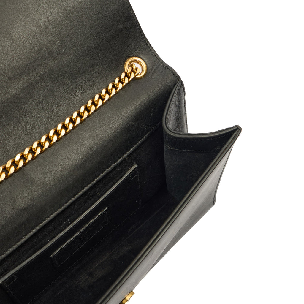 Saint Laurent Cross Body Kate Medium Tassle in Black, Calfskin Leather