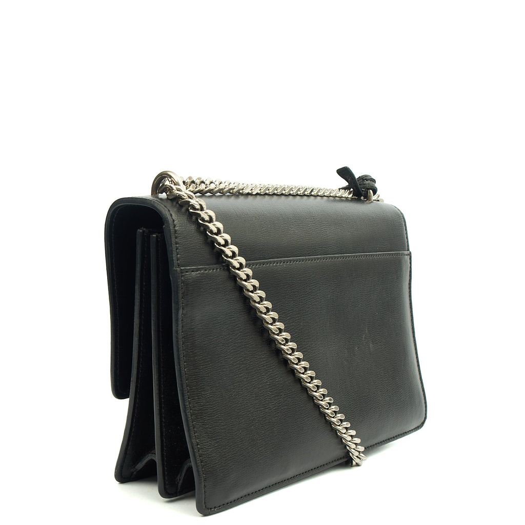 Saint Laurent Cross Body Sunset - Medium in Black, Leather