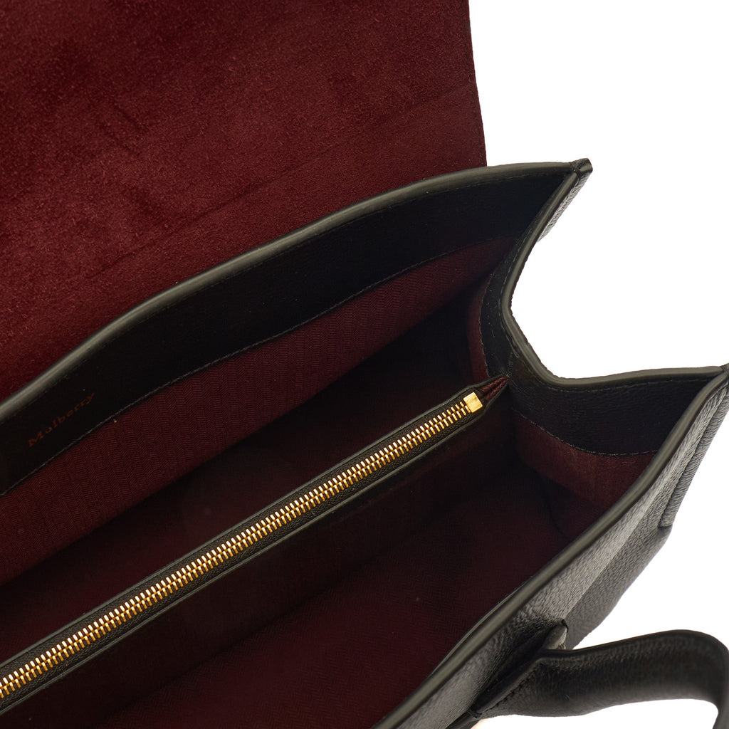 Mulberry Tote Seaton in Black, Leather
