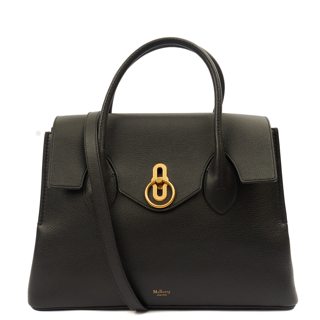 Mulberry Tote Seaton in Black, Leather