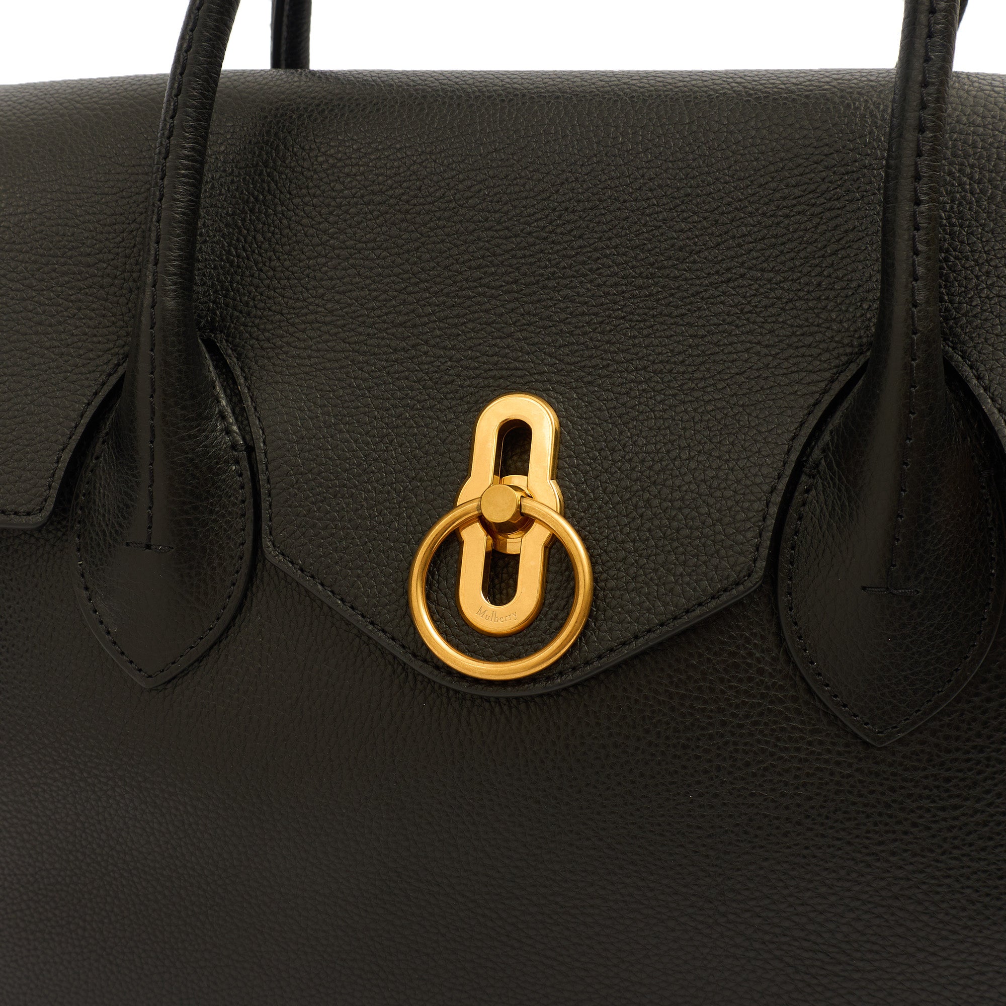 Mulberry Tote Seaton in Black, Leather