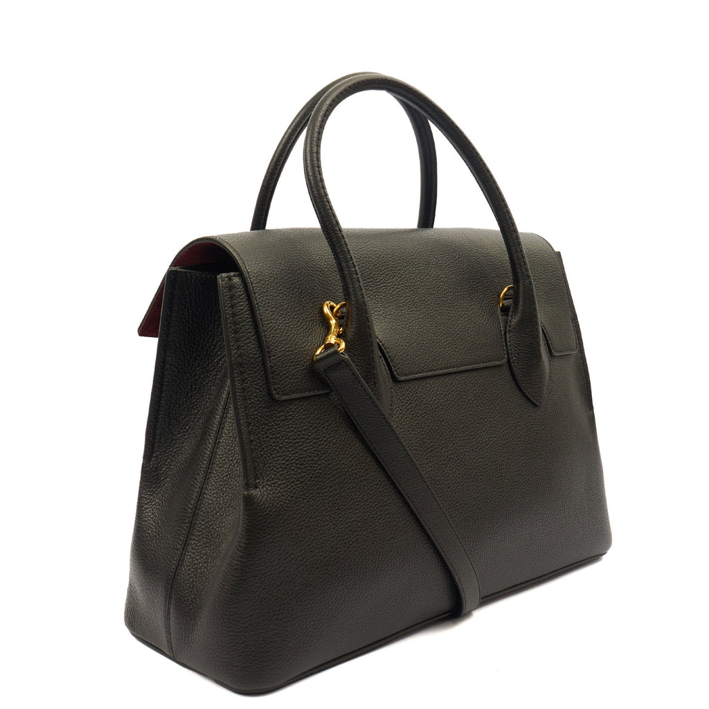 Mulberry Tote Seaton in Black, Leather