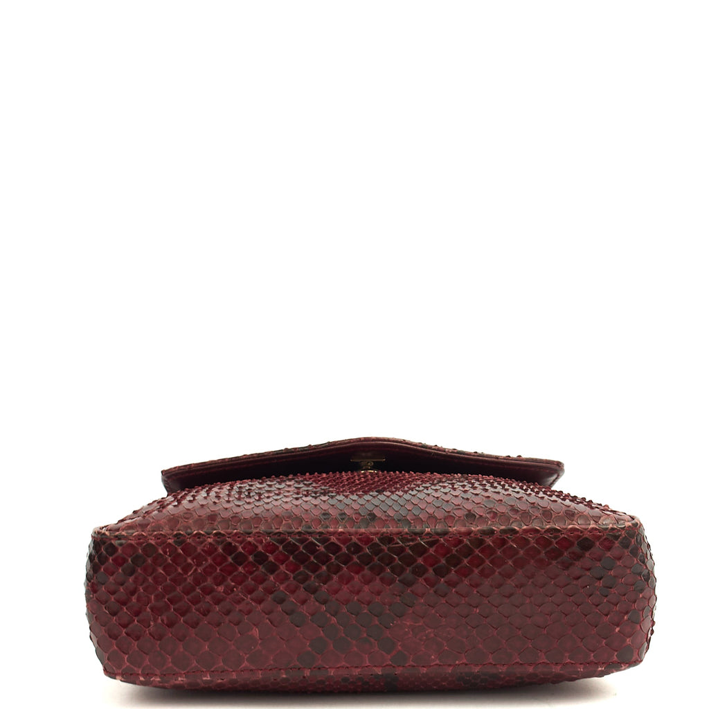 Chanel Clutch Clutch in Red, Python Leather