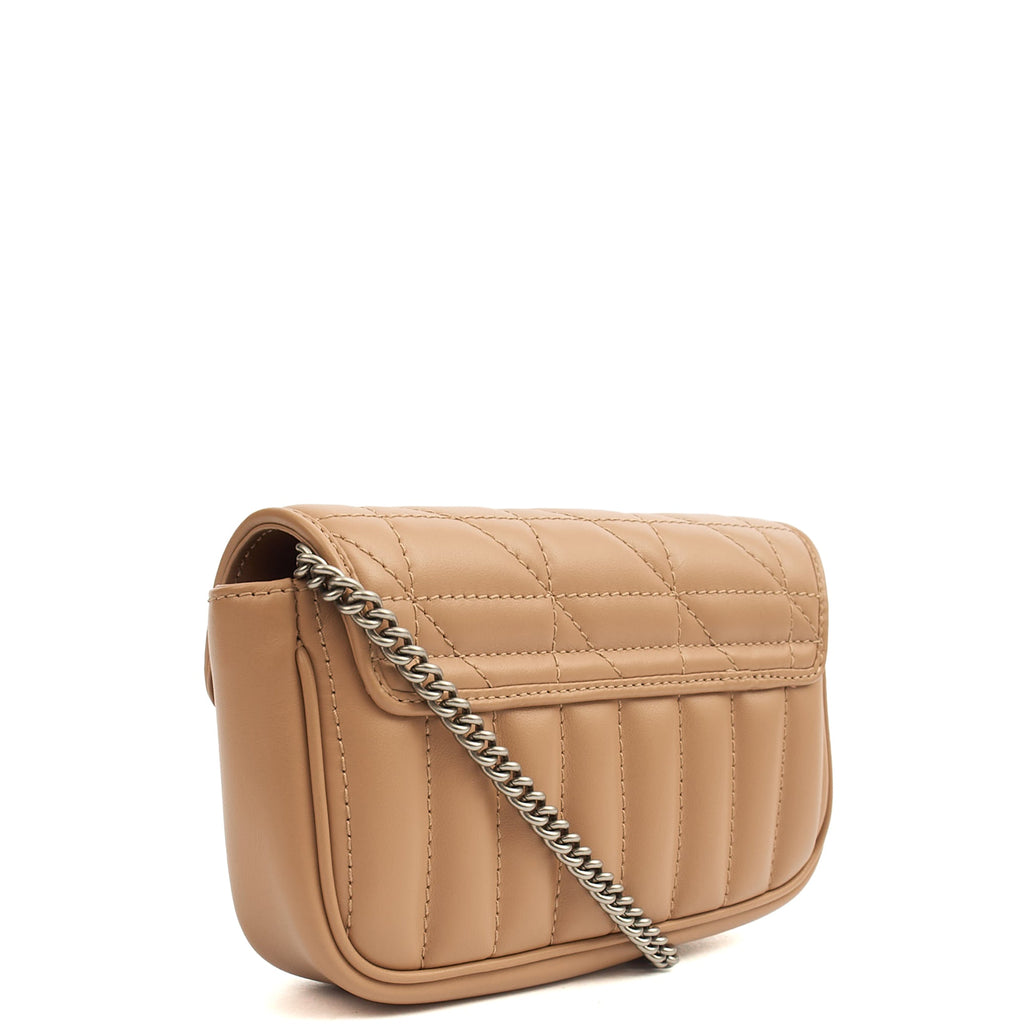 Gucci Mini Bag Marmont Shoulder Flap Bag - Super Mini in Neutral, Leather