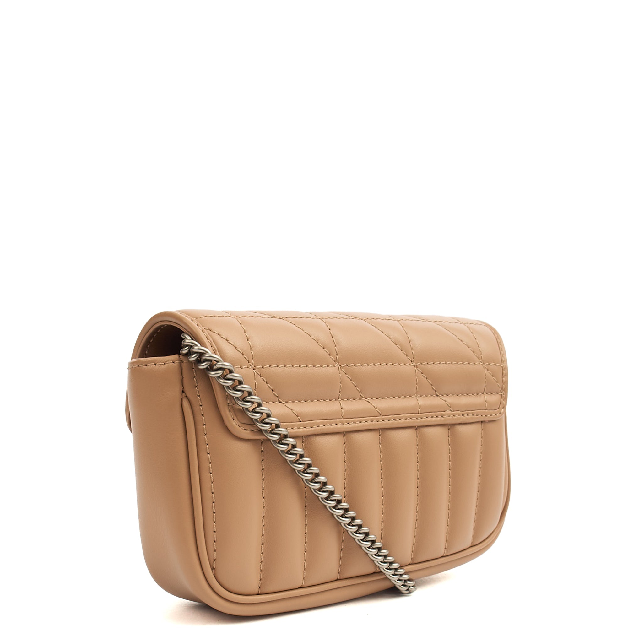 Gucci Mini Bag Marmont Shoulder Flap Bag - Super Mini in Neutral, Leather