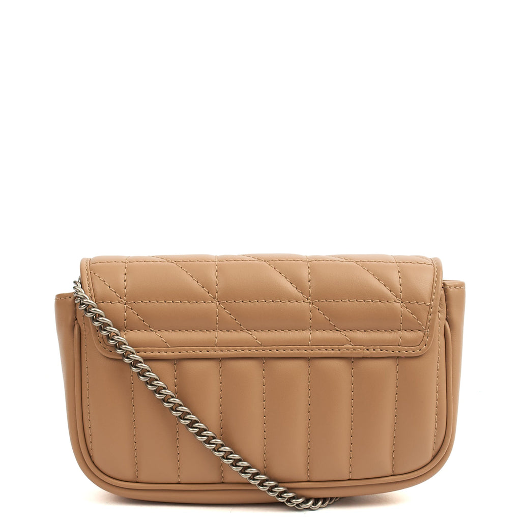 Gucci Mini Bag Marmont Shoulder Flap Bag - Super Mini in Neutral, Leather
