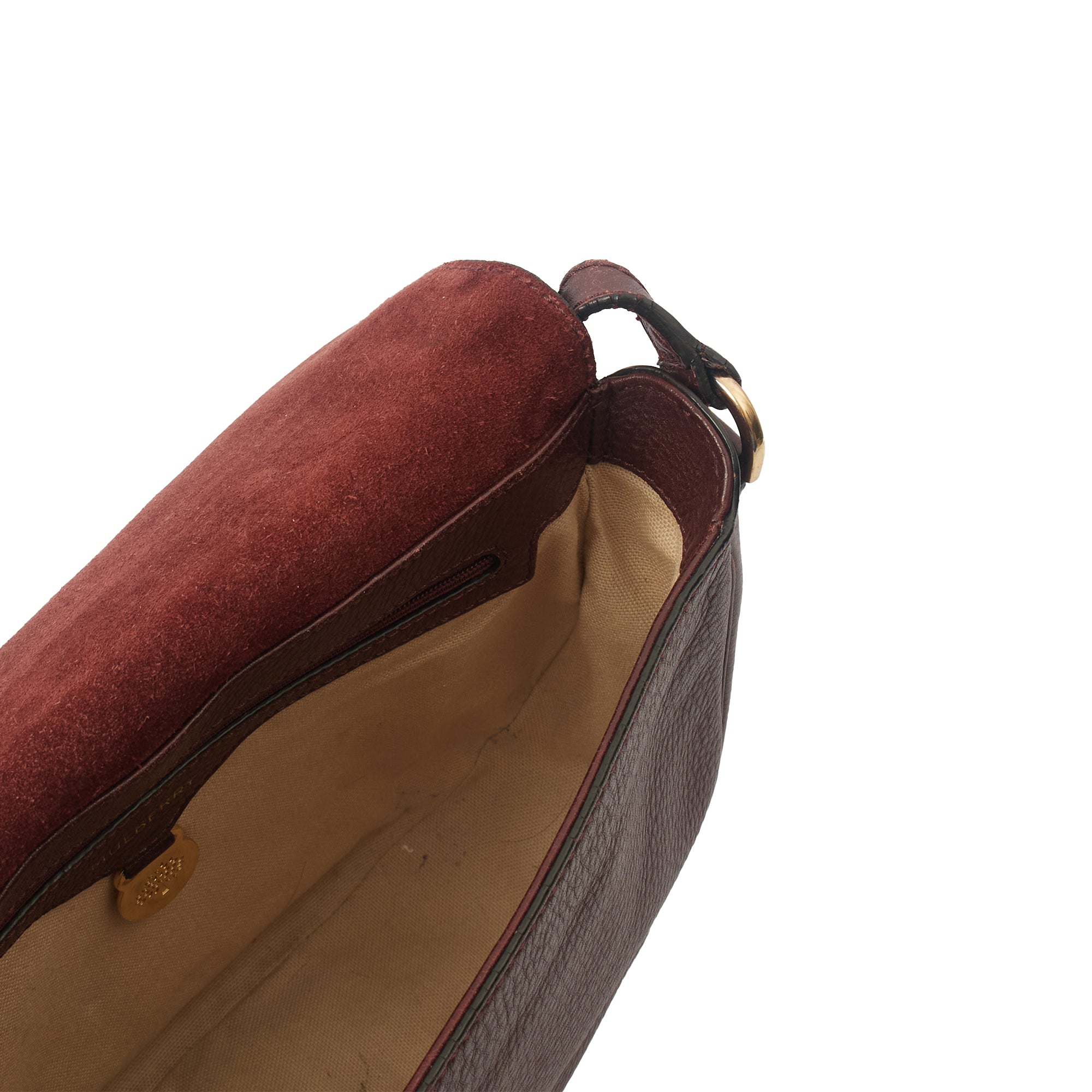 Mulberry Satchel Tessie Satchel in Oxblood, Calfskin Leather