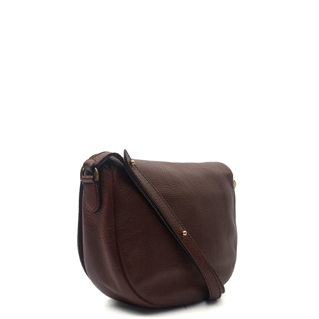 Mulberry Satchel Tessie Satchel in Oxblood, Calfskin Leather