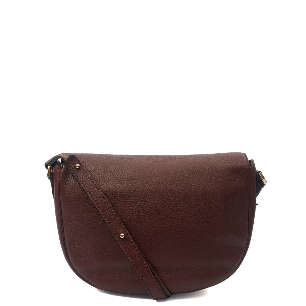 Mulberry Satchel Tessie Satchel in Oxblood, Calfskin Leather