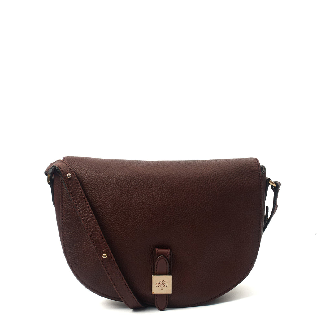 Mulberry Satchel Tessie Satchel in Oxblood, Calfskin Leather