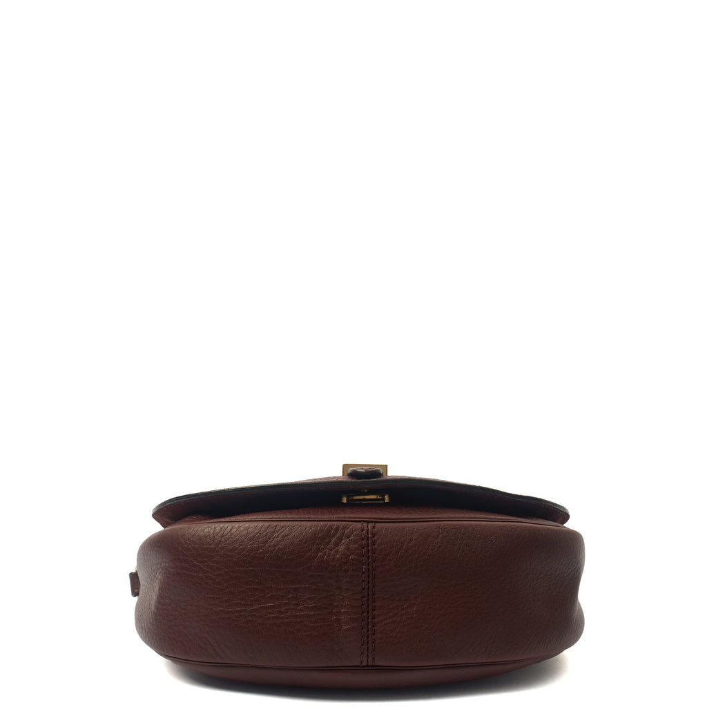 Mulberry Satchel Tessie Satchel in Oxblood, Calfskin Leather