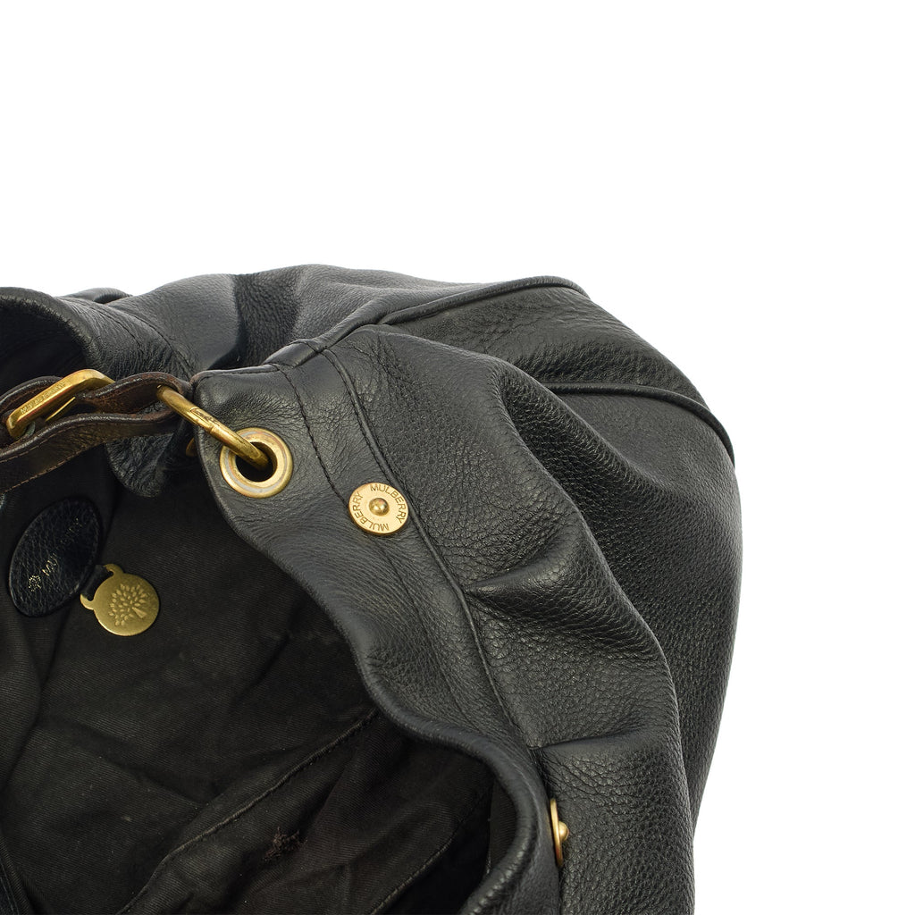Mulberry Tote Mitzy Tote in Black, Calfskin Leather