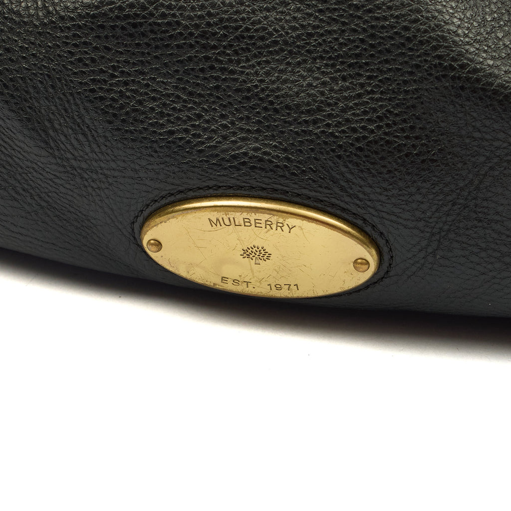 Mulberry Tote Mitzy Tote in Black, Calfskin Leather