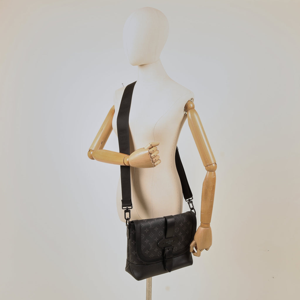 Louis Vuitton Satchel Saumur 35 in Monogram Eclipse, Canvas