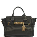 Coach Tote Swagger in Black, Leather
