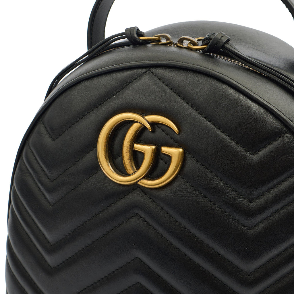 Gucci Backpack Marmont Backpack in Black, Leather