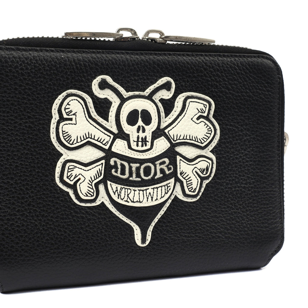 Christian Dior Cross Body Shoulder Bag in Black, Leather