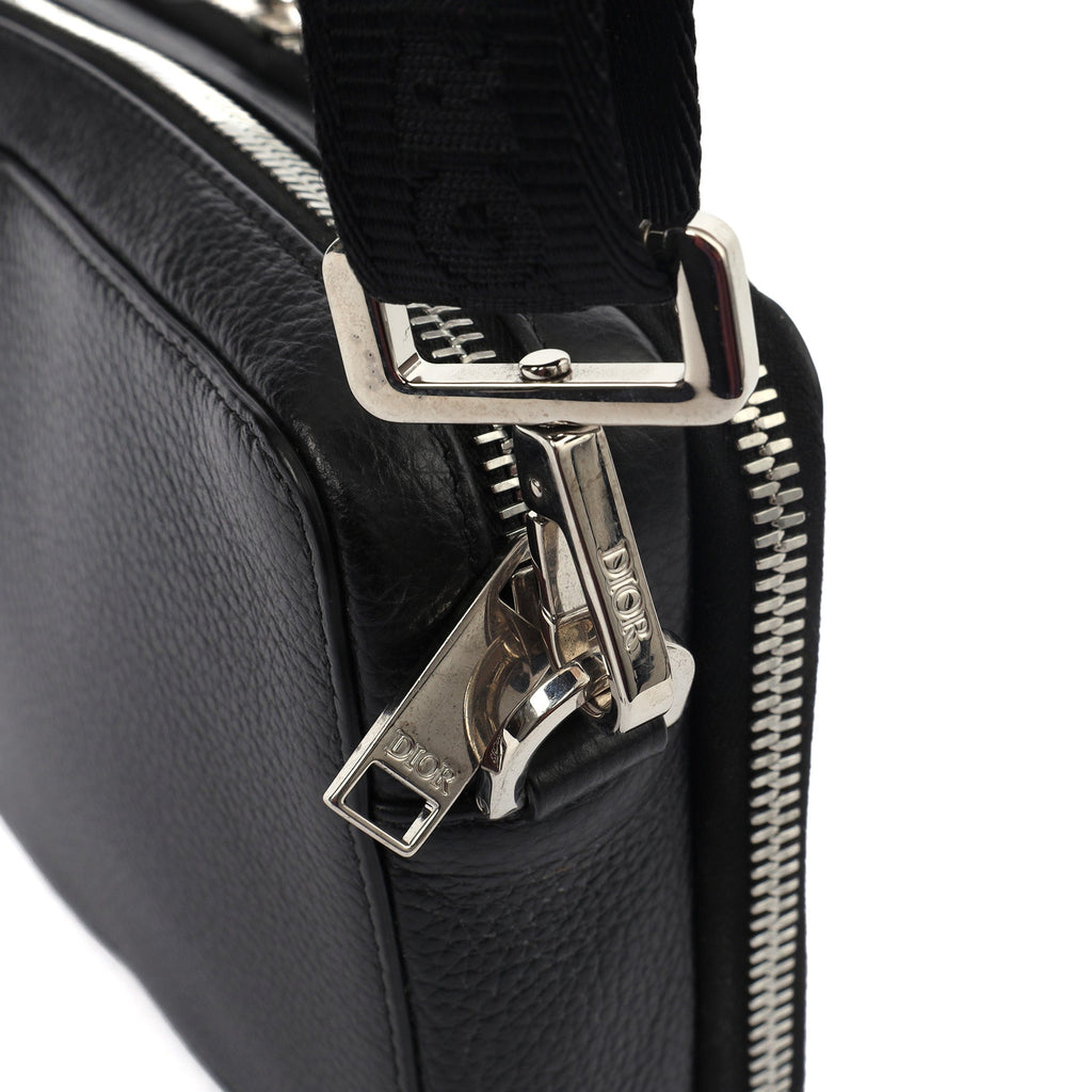 Christian Dior Cross Body Shoulder Bag in Black, Leather