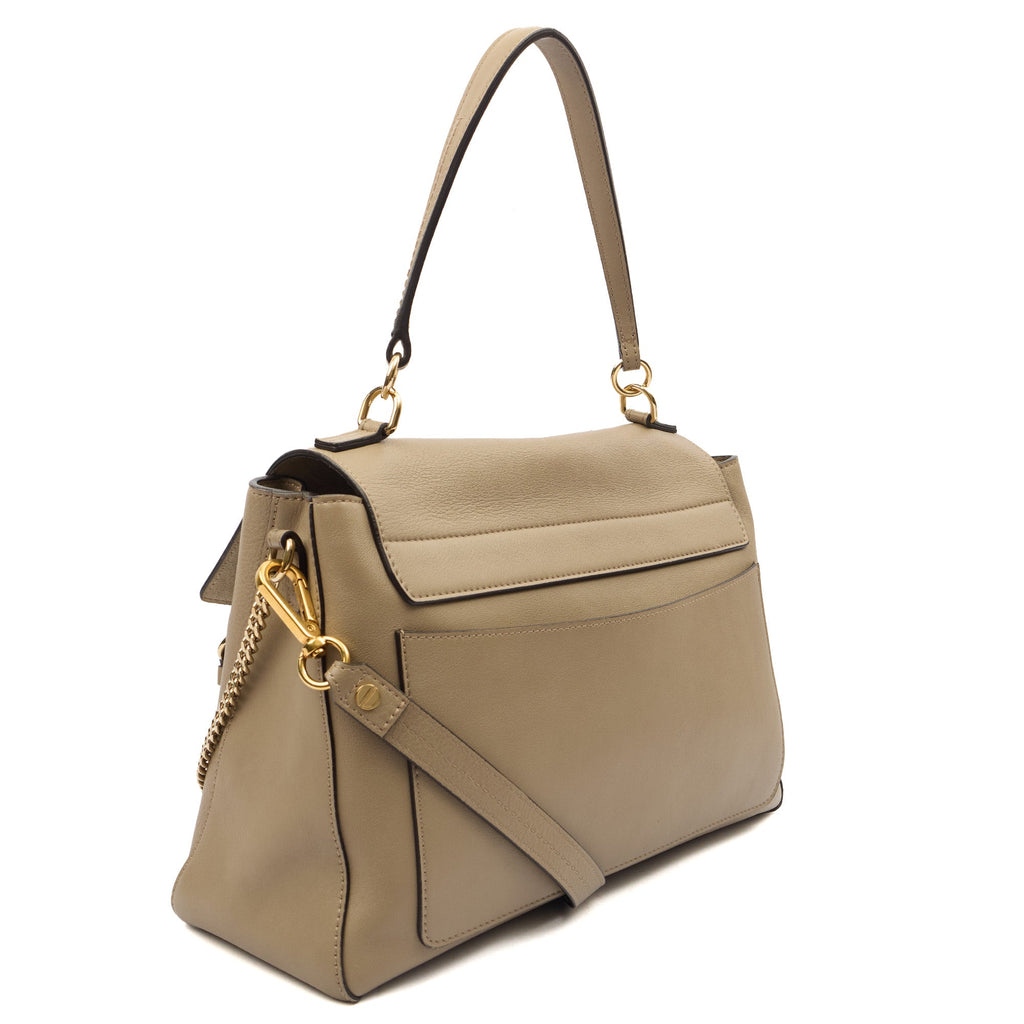 Chloe Top Handle Faye Day - Medium in Grey, Calfskin Leather