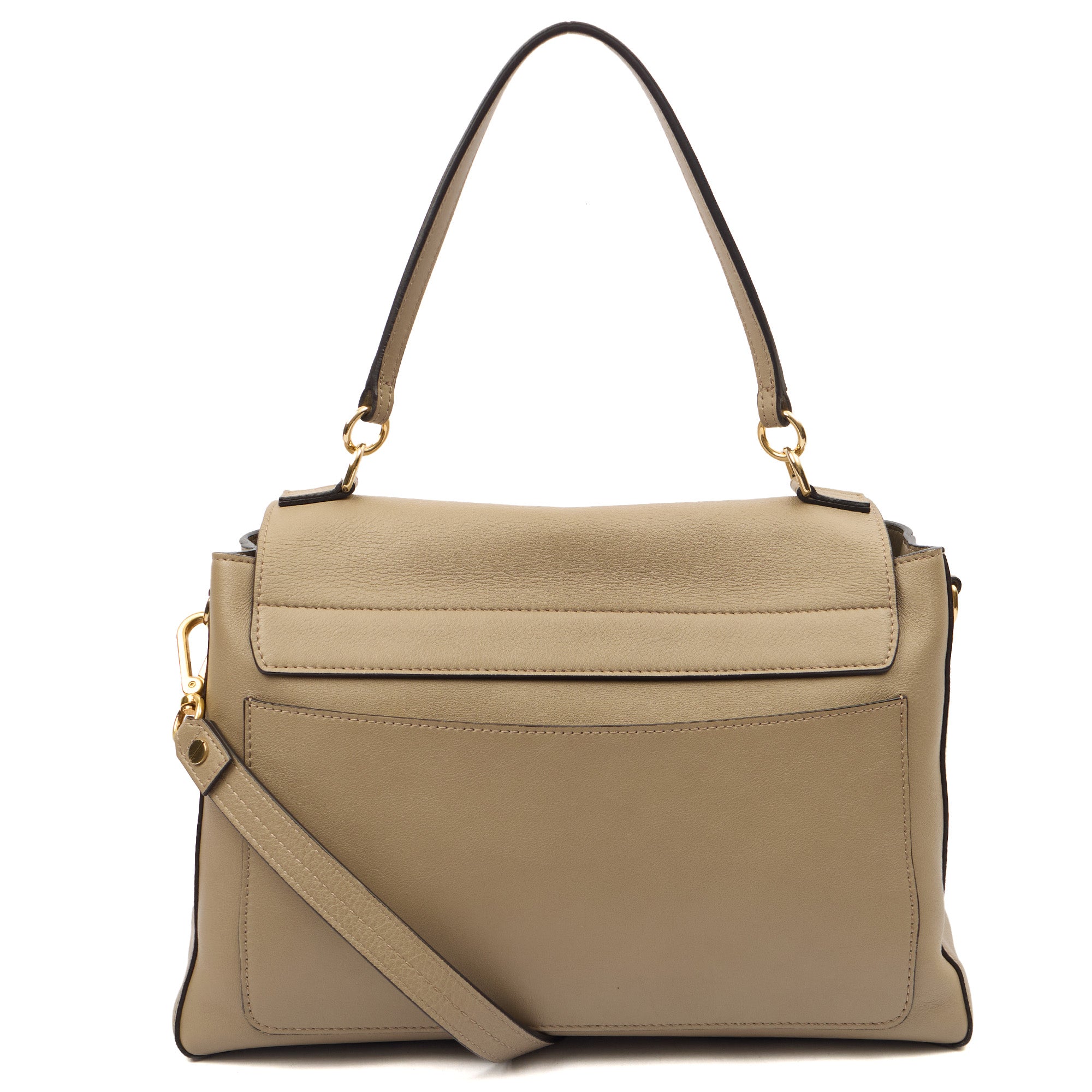 Chloe Top Handle Faye Day - Medium in Grey, Calfskin Leather