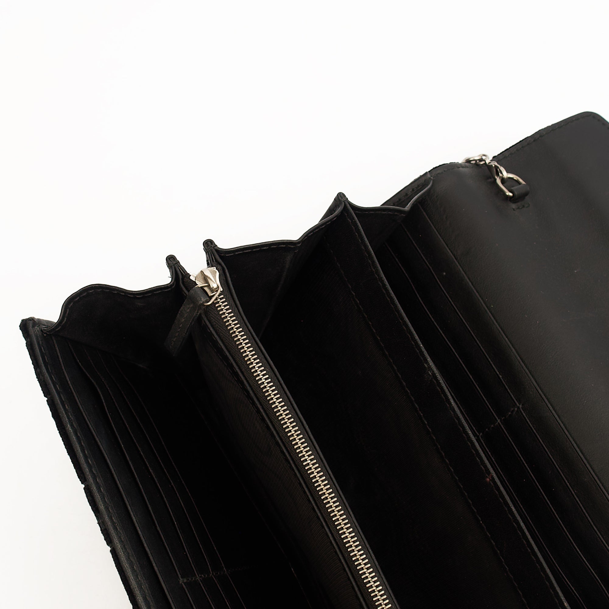 Gucci Cross Body Dionysus Chain Wallet in Black, Leather