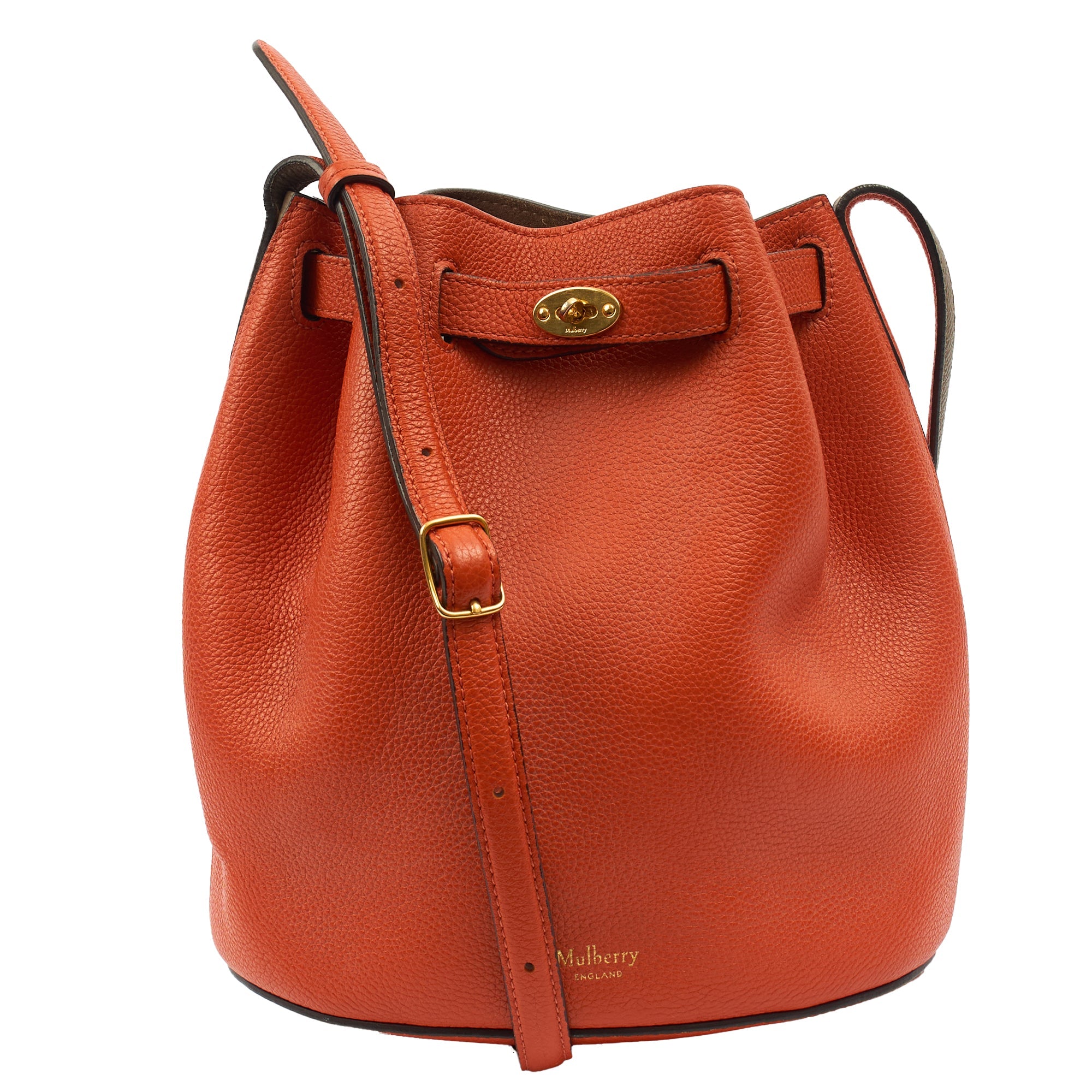 Mulberry Shoulder Bag Abbey in  Burnt Orange, Leather
