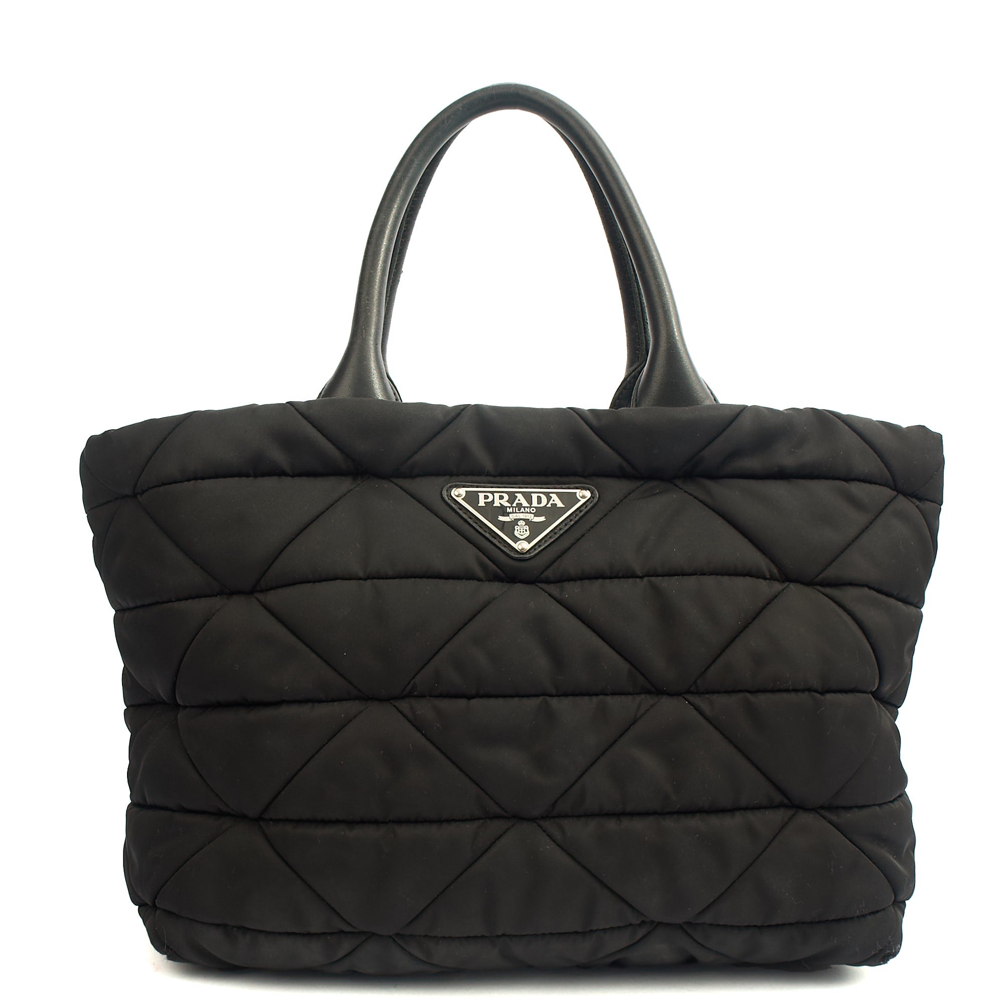 Prada Tote Nylon Tote Bag in Black, Nylon