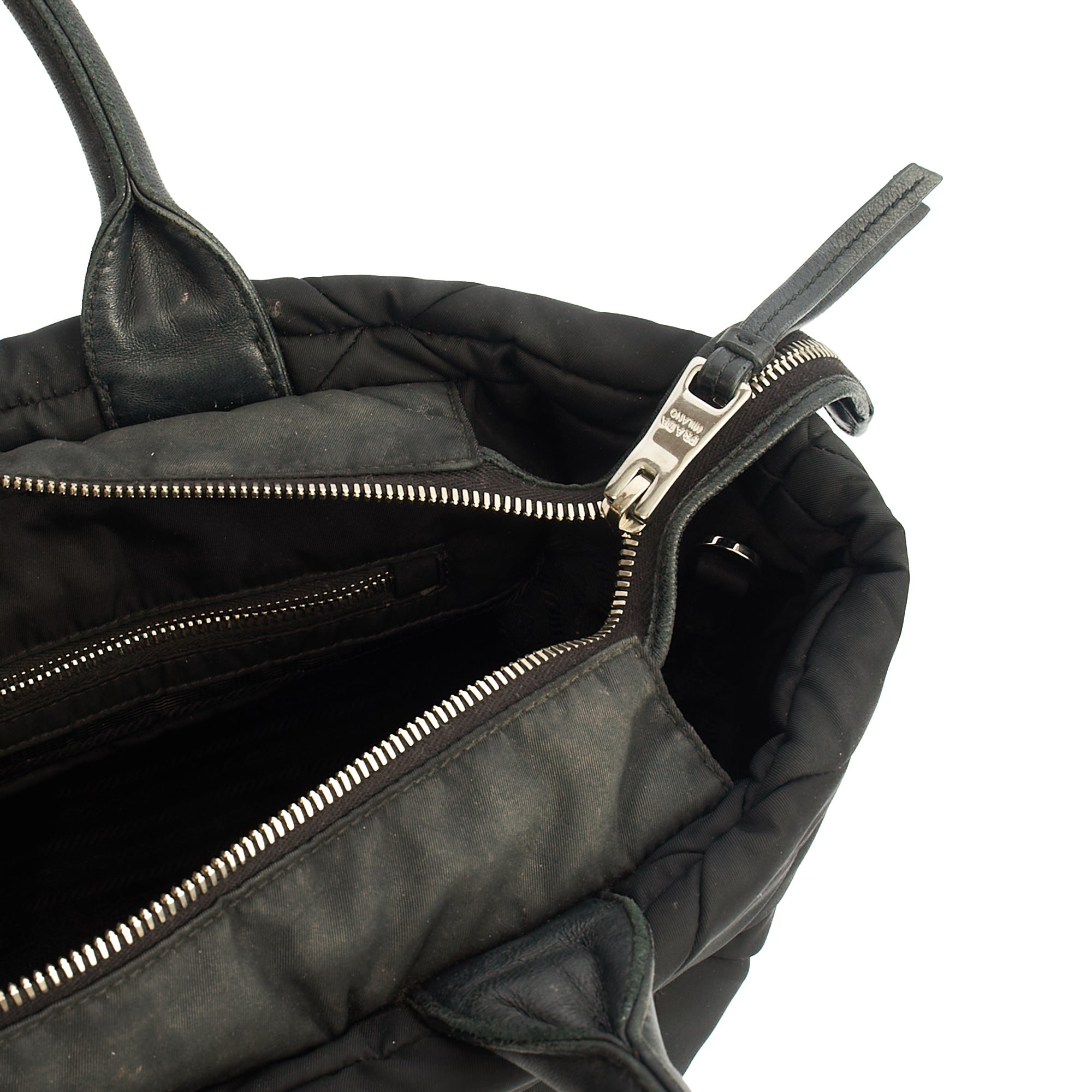 Prada Tote Nylon Tote Bag in Black, Nylon