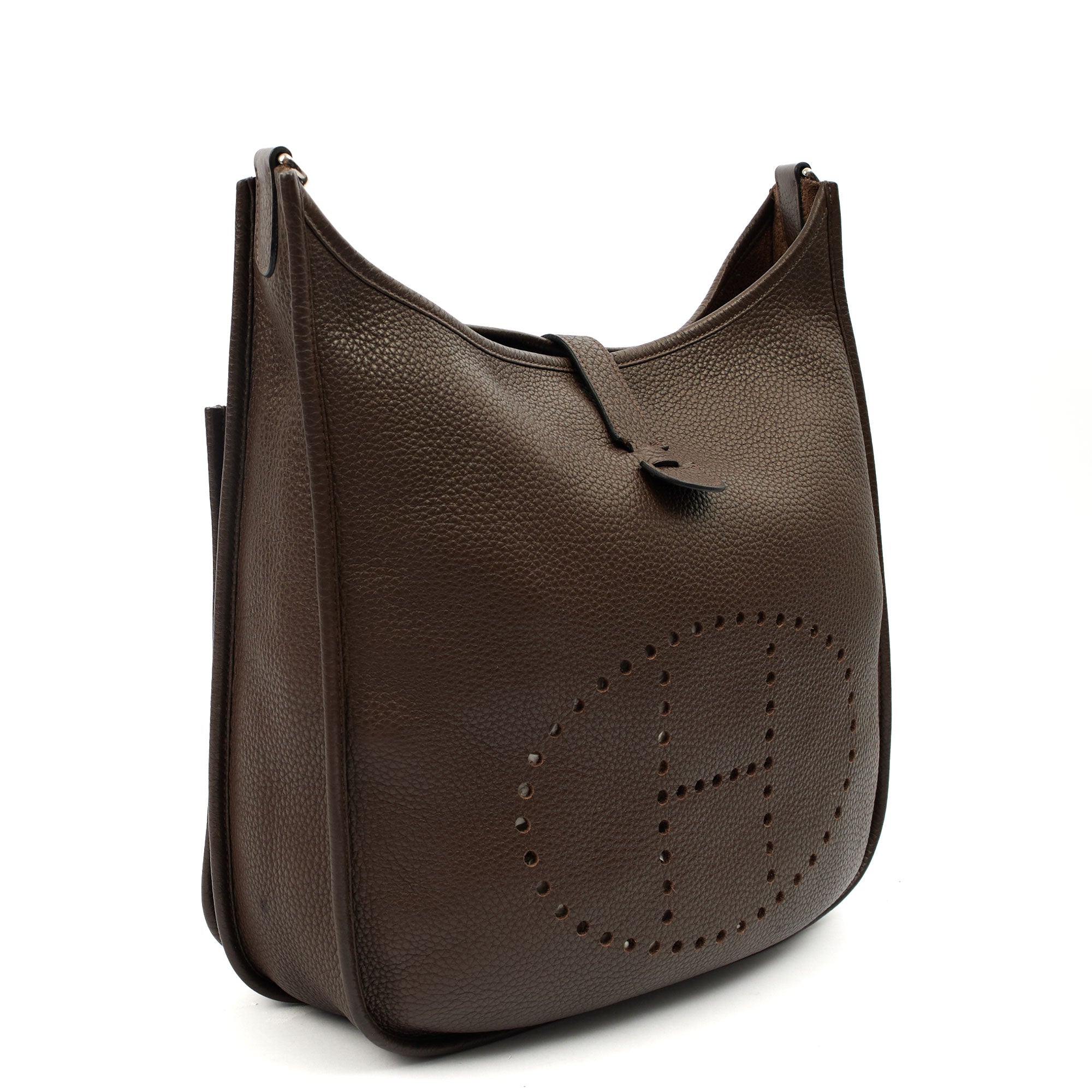 Hermes Cross Body Evelyne 29 in Cacao, Togo Leather