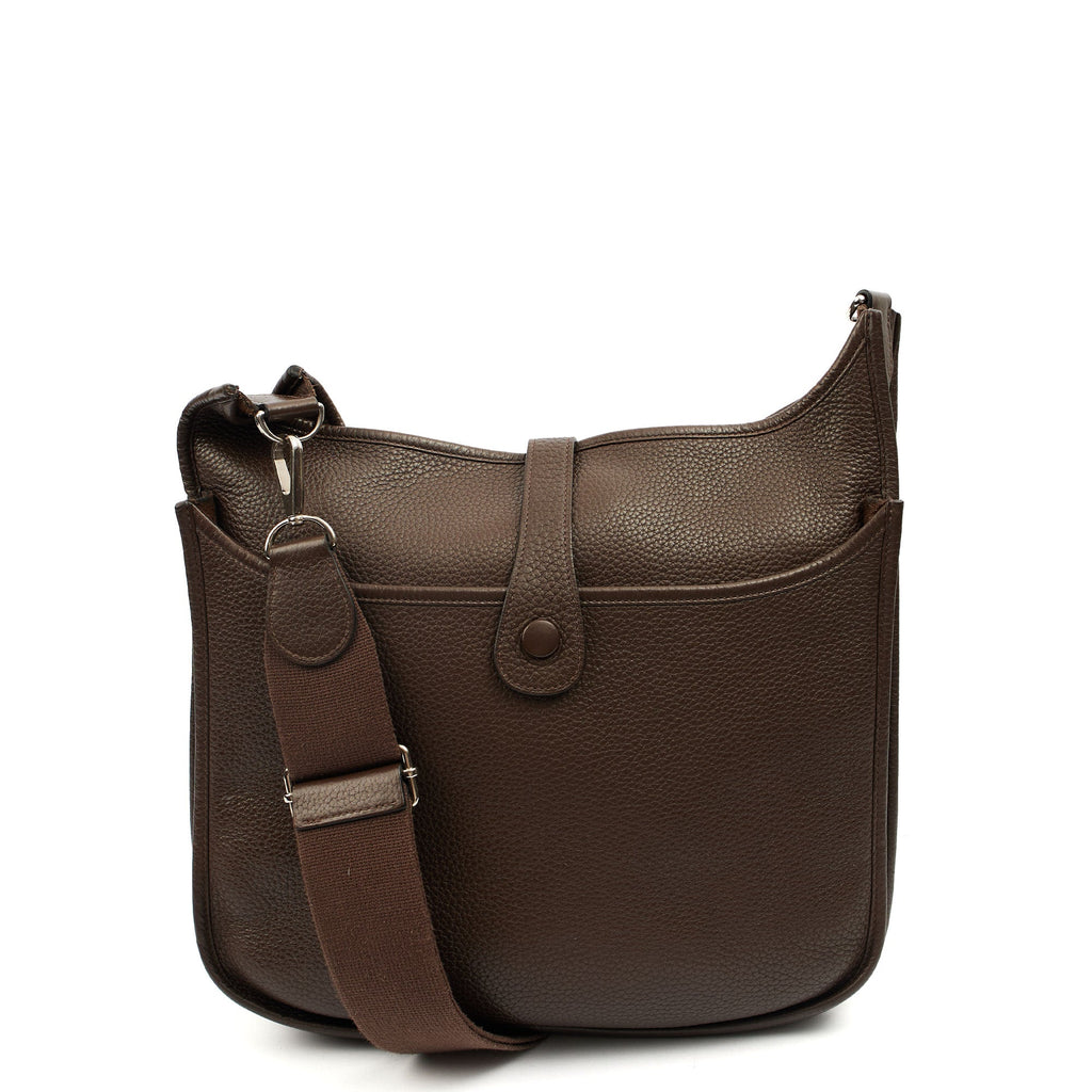 Hermes Cross Body Evelyne 29 in Cacao, Togo Leather