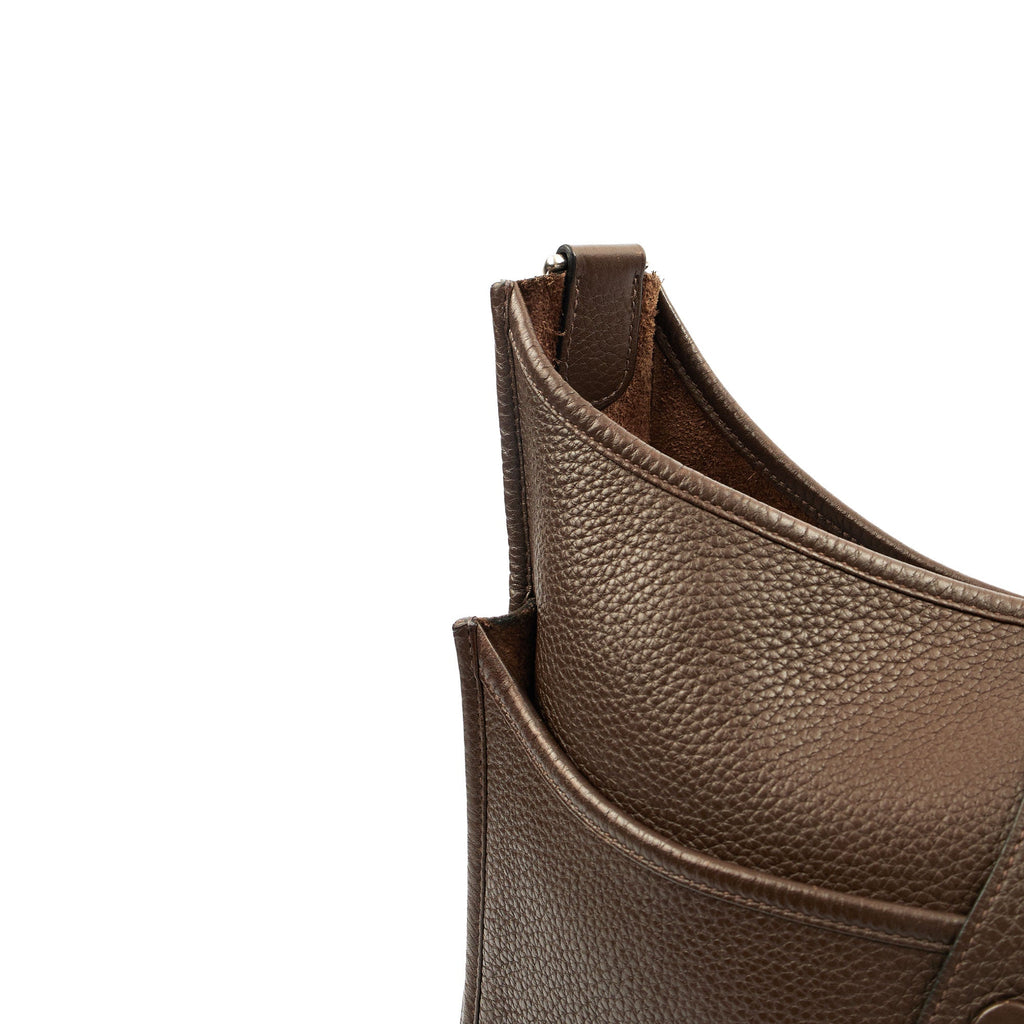 Hermes Cross Body Evelyne 29 in Cacao, Togo Leather