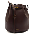 Mulberry Bucket Bag Abbey Small in Oxblood, Leather