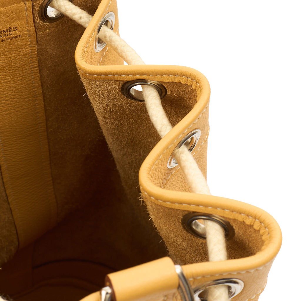 Hermes Tote Vintage Shoulder Bag in Jaune Ambre, Togo Leather