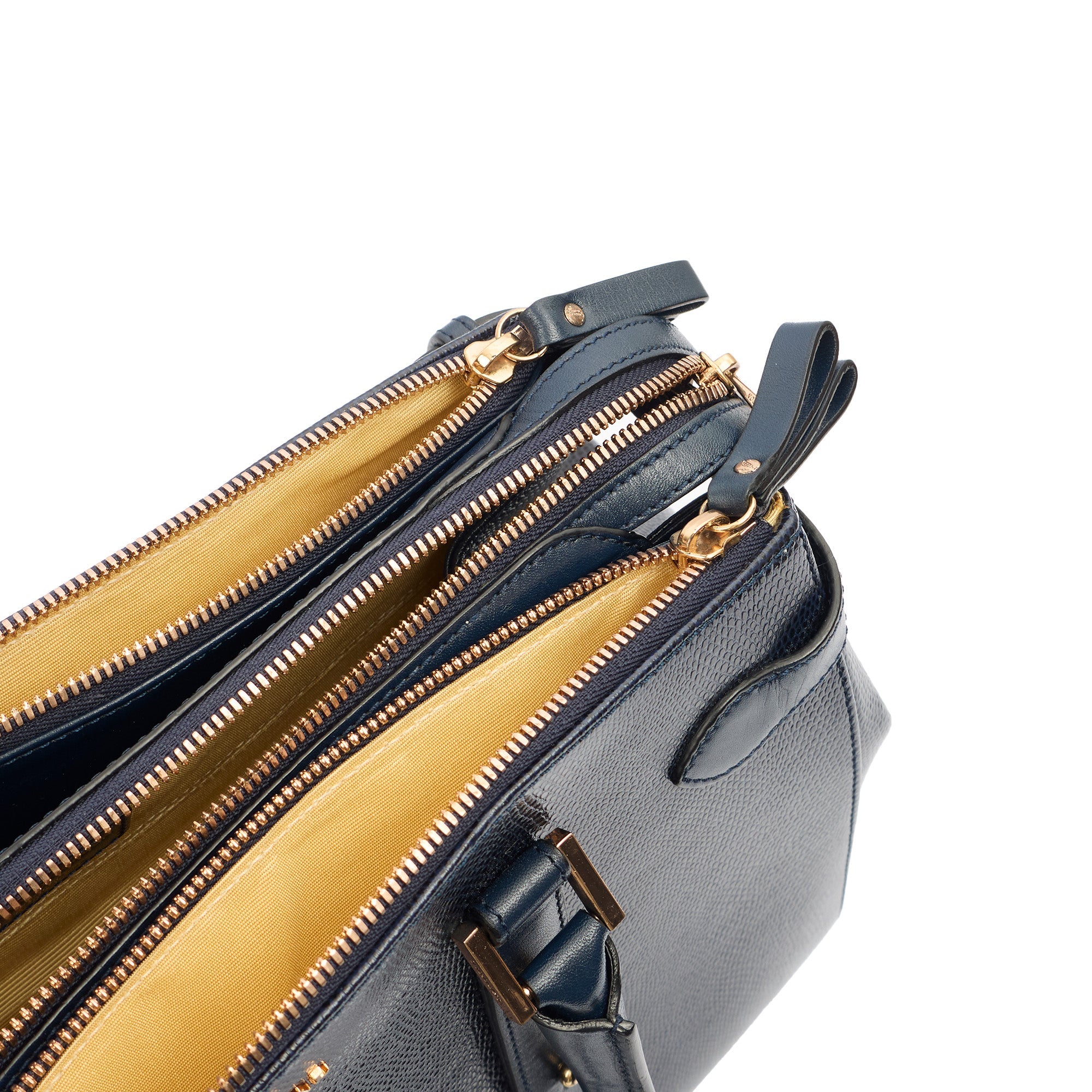 Aspinal of London Tote Brook Street  in Navy, Leather