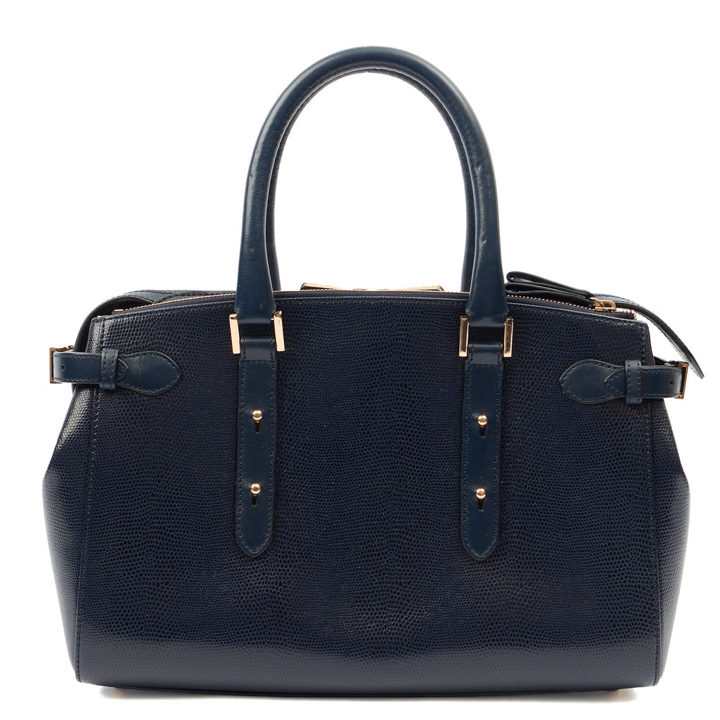 Aspinal of London Tote Brook Street  in Navy, Leather