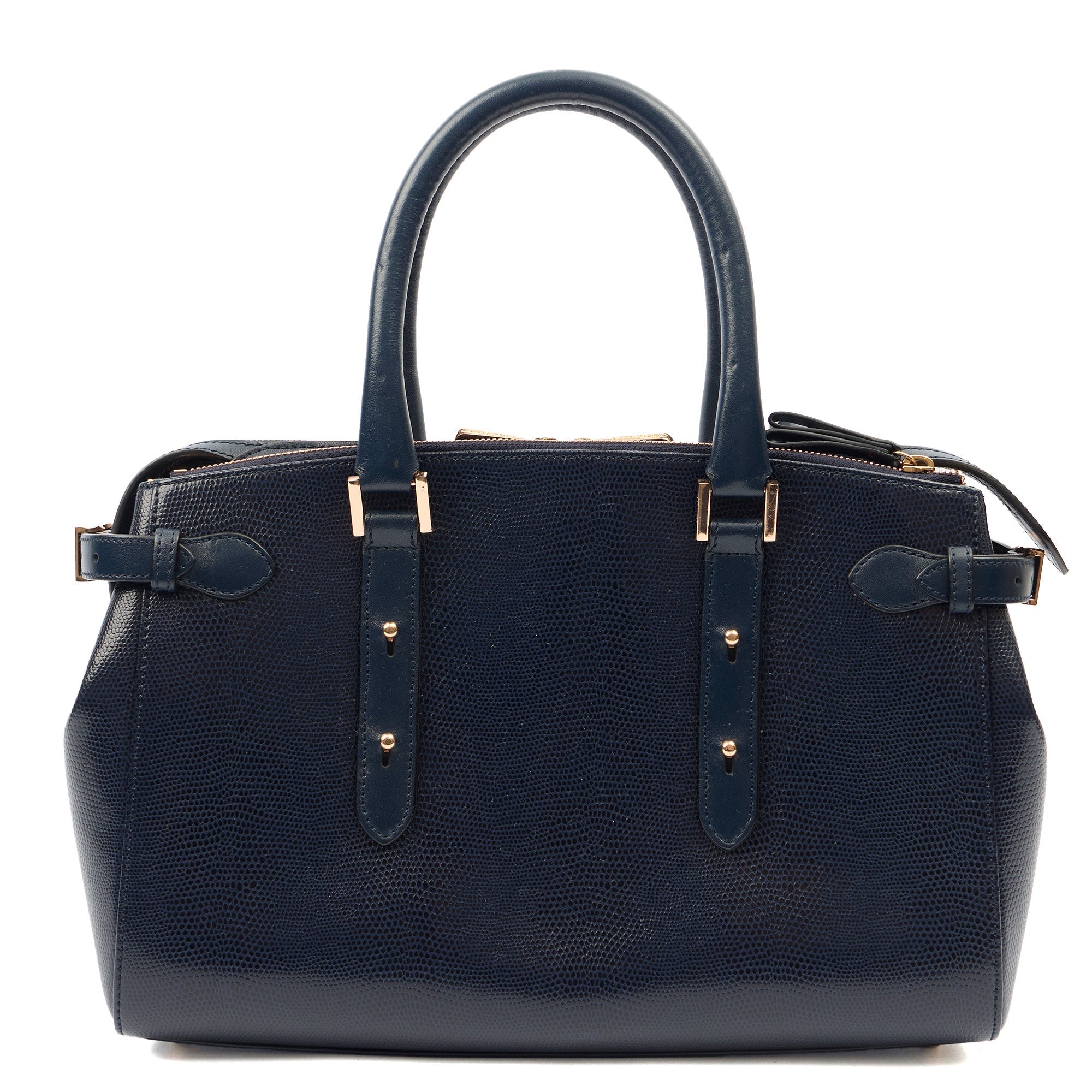 Aspinal of London Tote Brook Street  in Navy, Leather