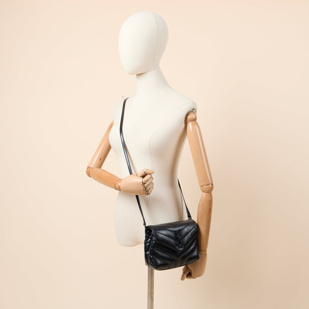Saint Laurent Mini Bag LouLou - Toy in Black, Leather