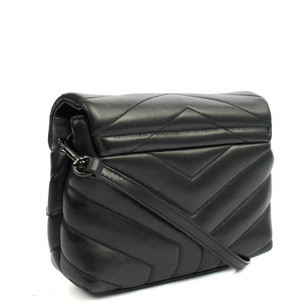 Saint Laurent Mini Bag LouLou - Toy in Black, Leather