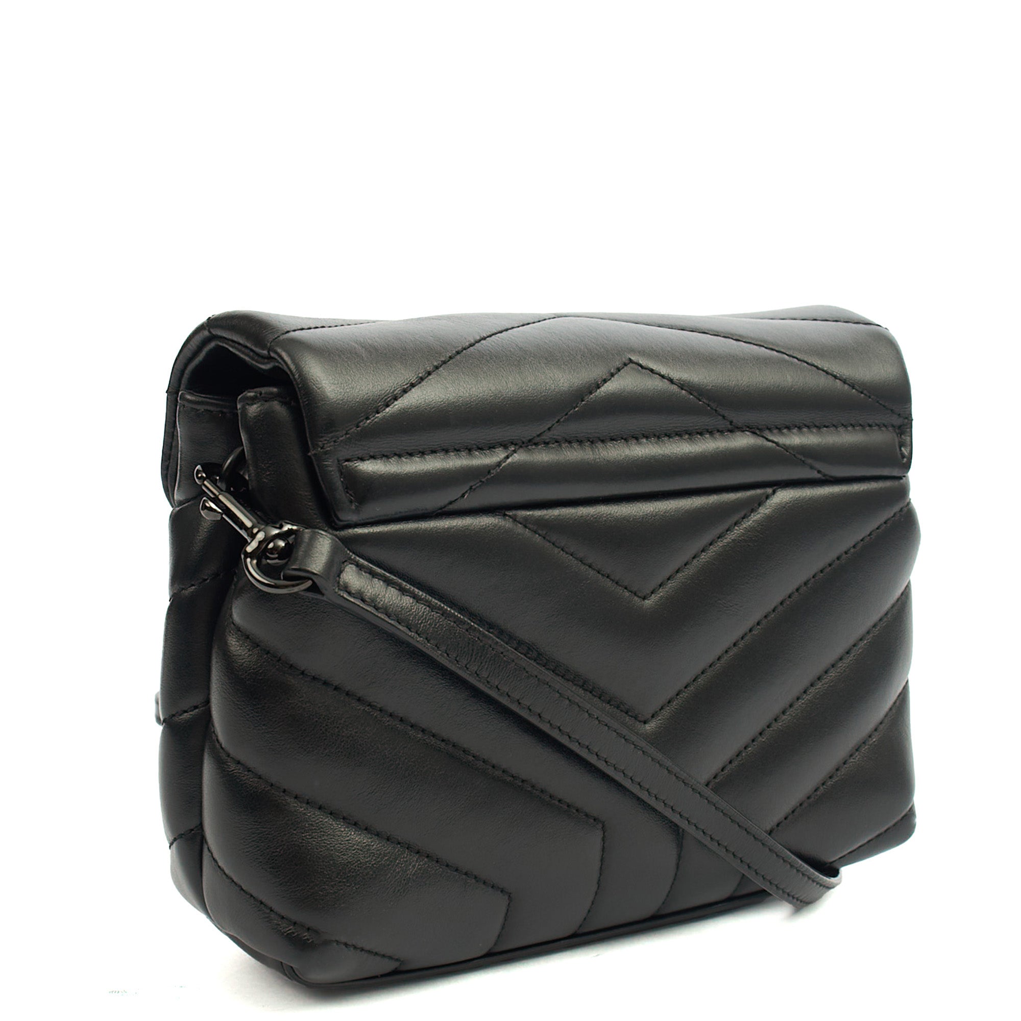 Saint Laurent Mini Bag LouLou - Toy in Black, Leather