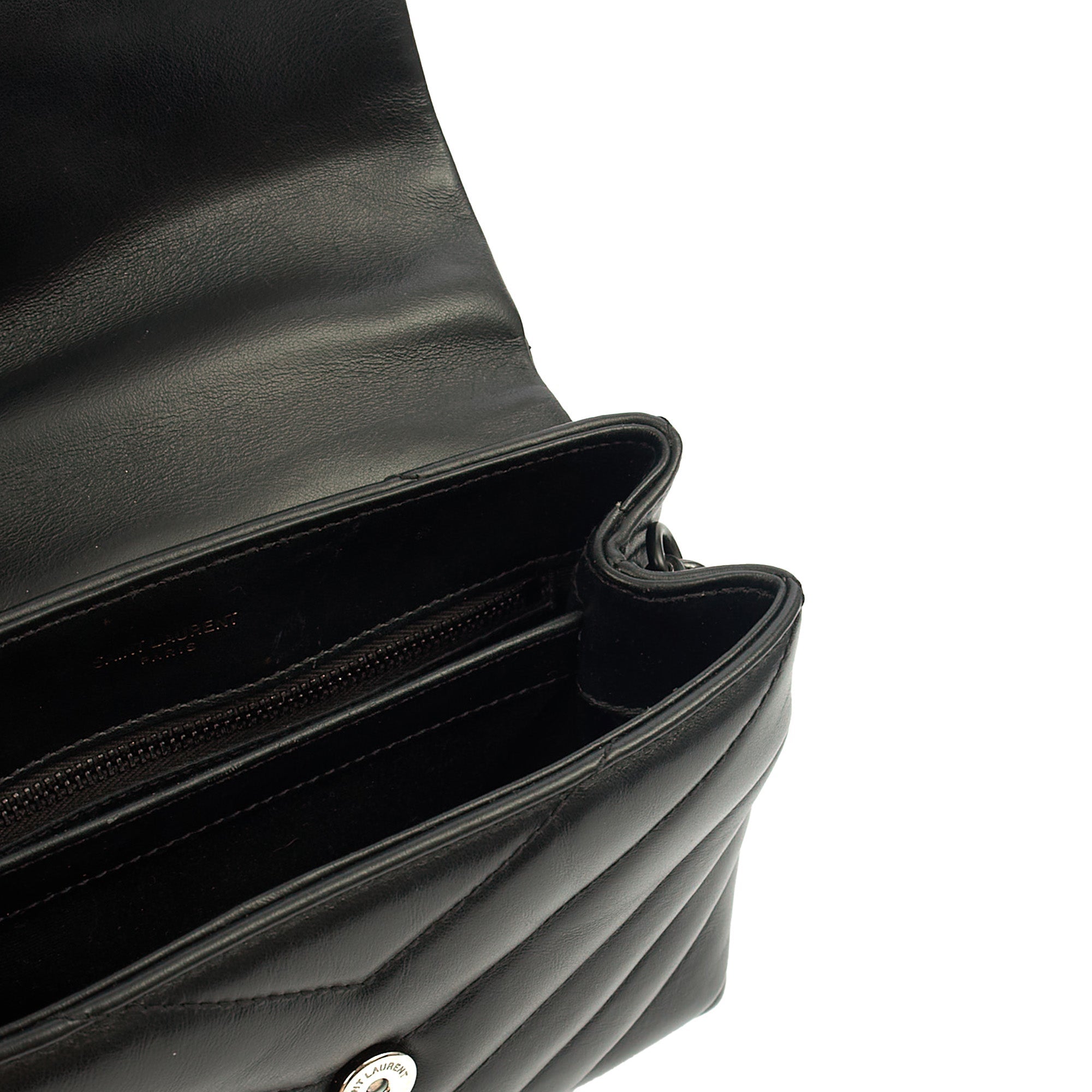 Saint Laurent Mini Bag LouLou - Toy in Black, Leather