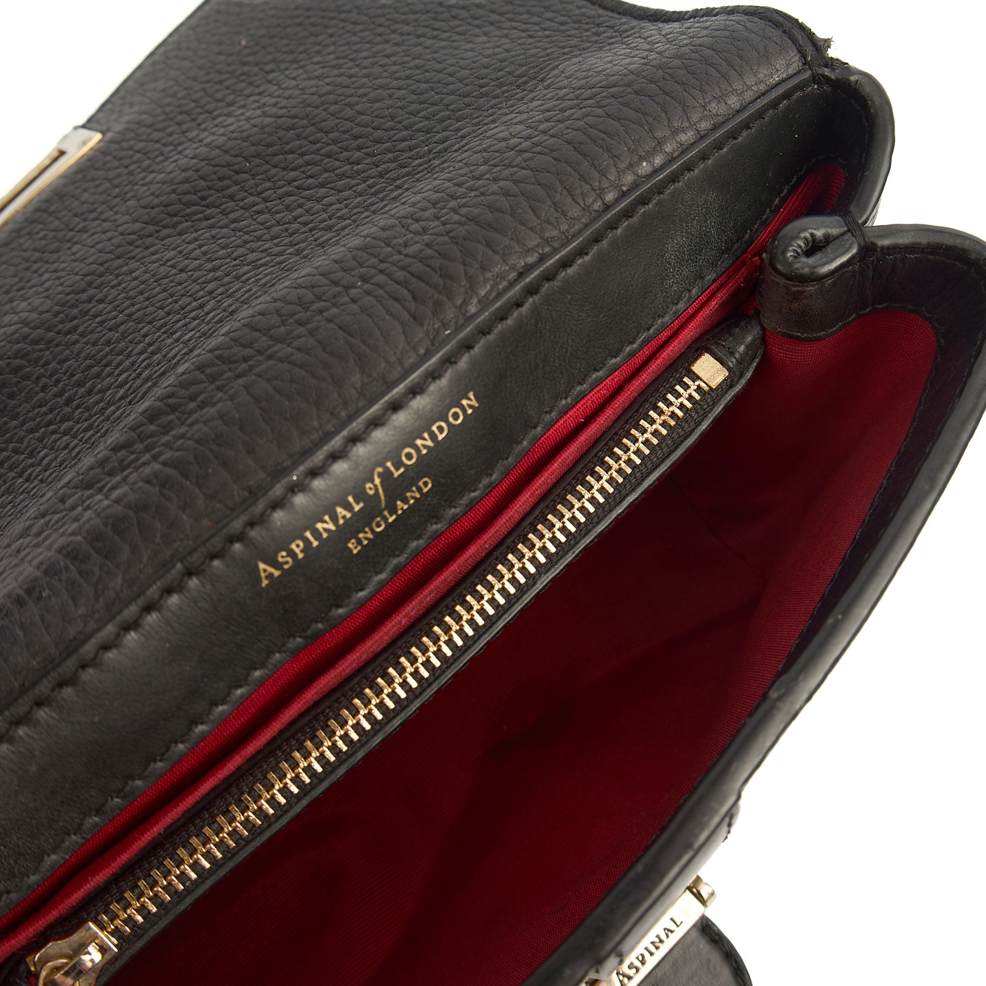 Aspinal of London Cross Body Lottie in Black, Leather
