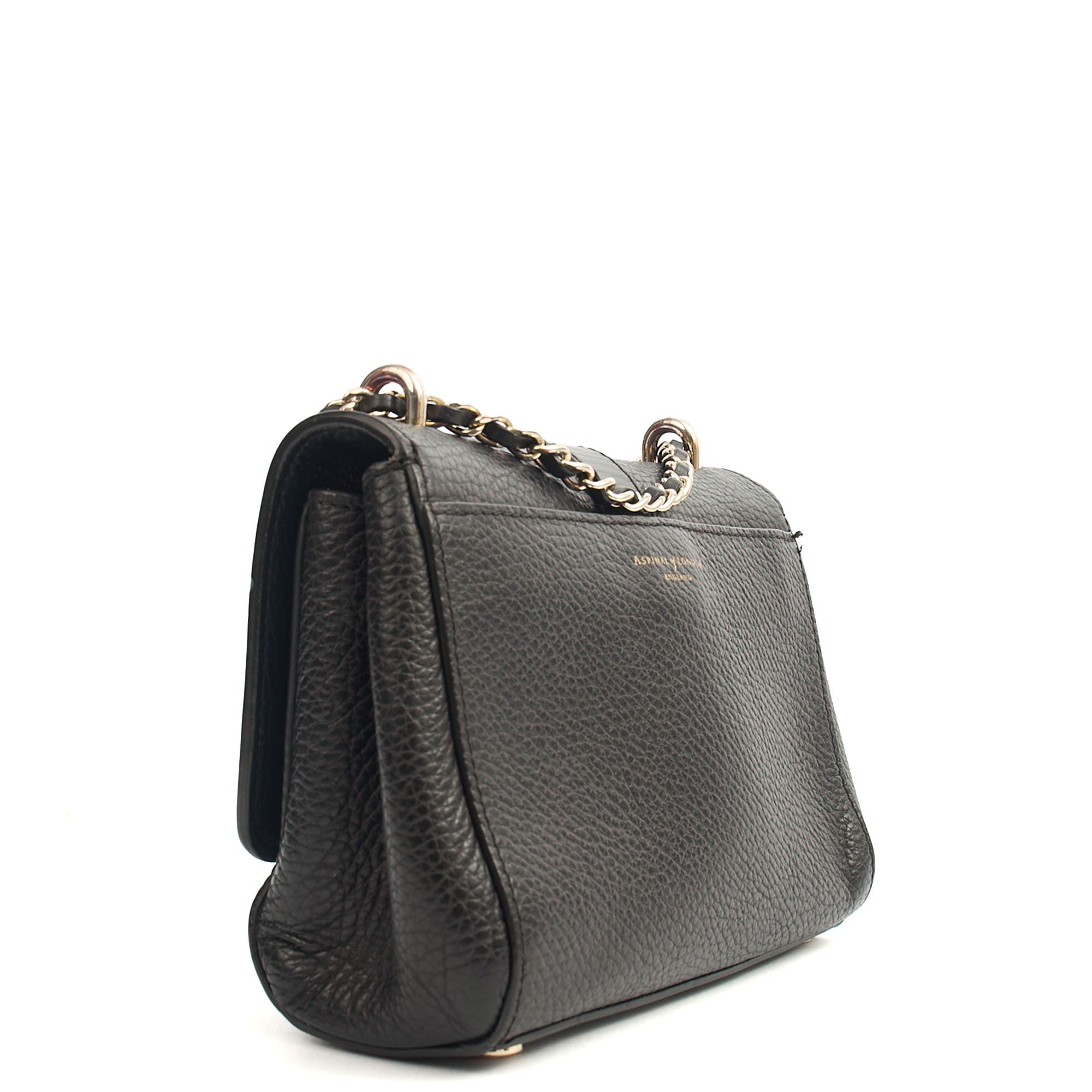 Aspinal of London Cross Body Lottie in Black, Leather