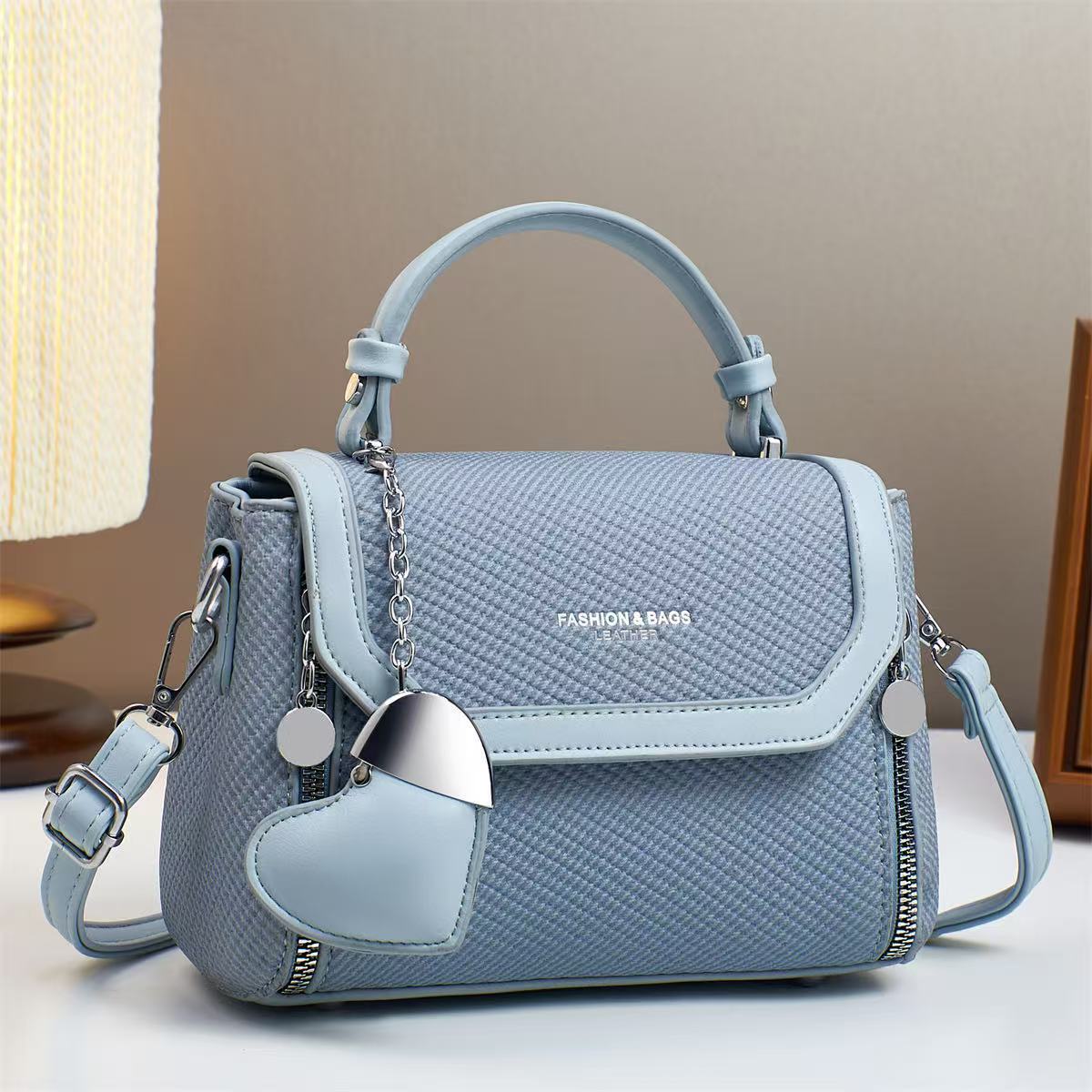 New Trendy Single-Shoulder Bag, Soft Leather Women's Crossbody Bag, Lightweight Women's Bag 292-6
