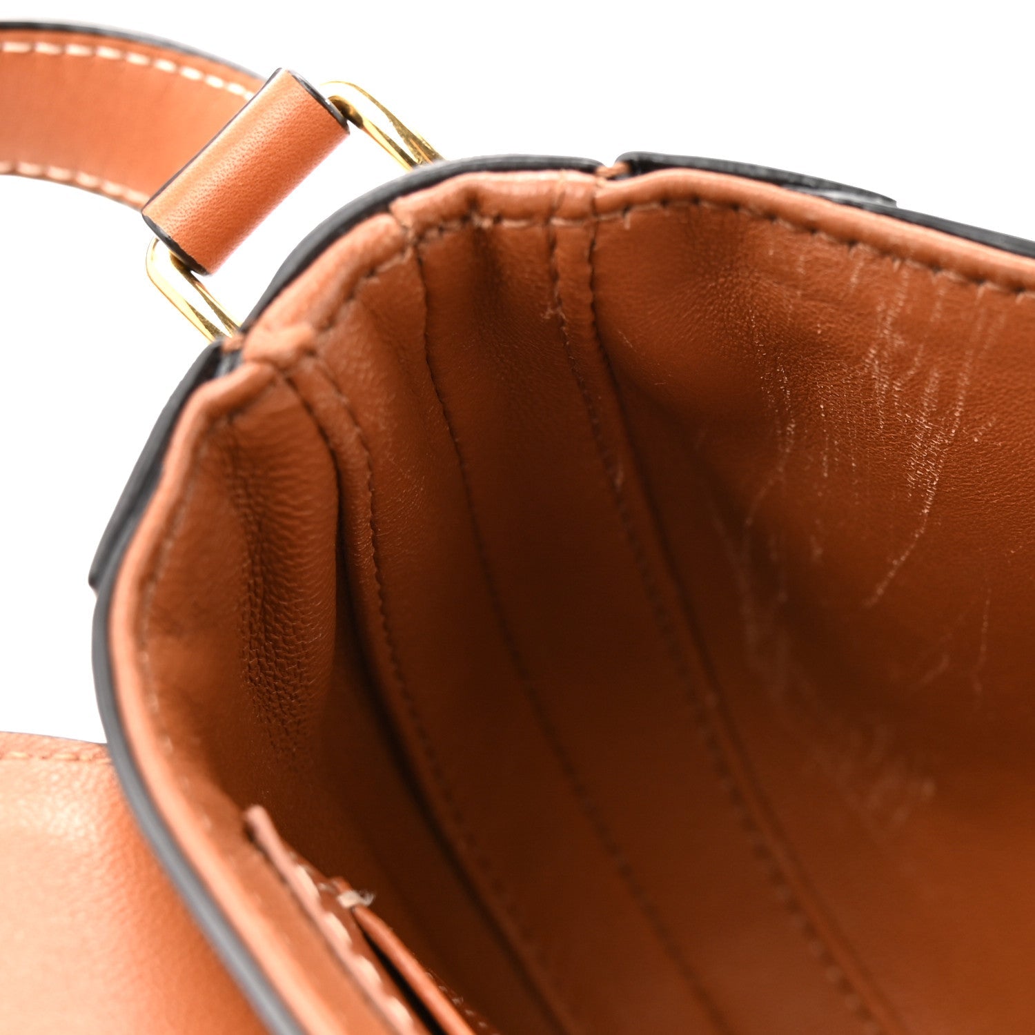 Natural Calfskin Besace Small 16 Tan