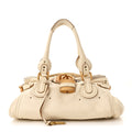 Calfskin Medium Paddington Satchel Ivory