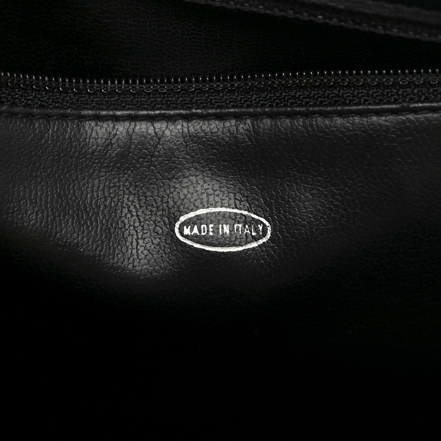 Lambskin Stitched Briefcase Bag Black
