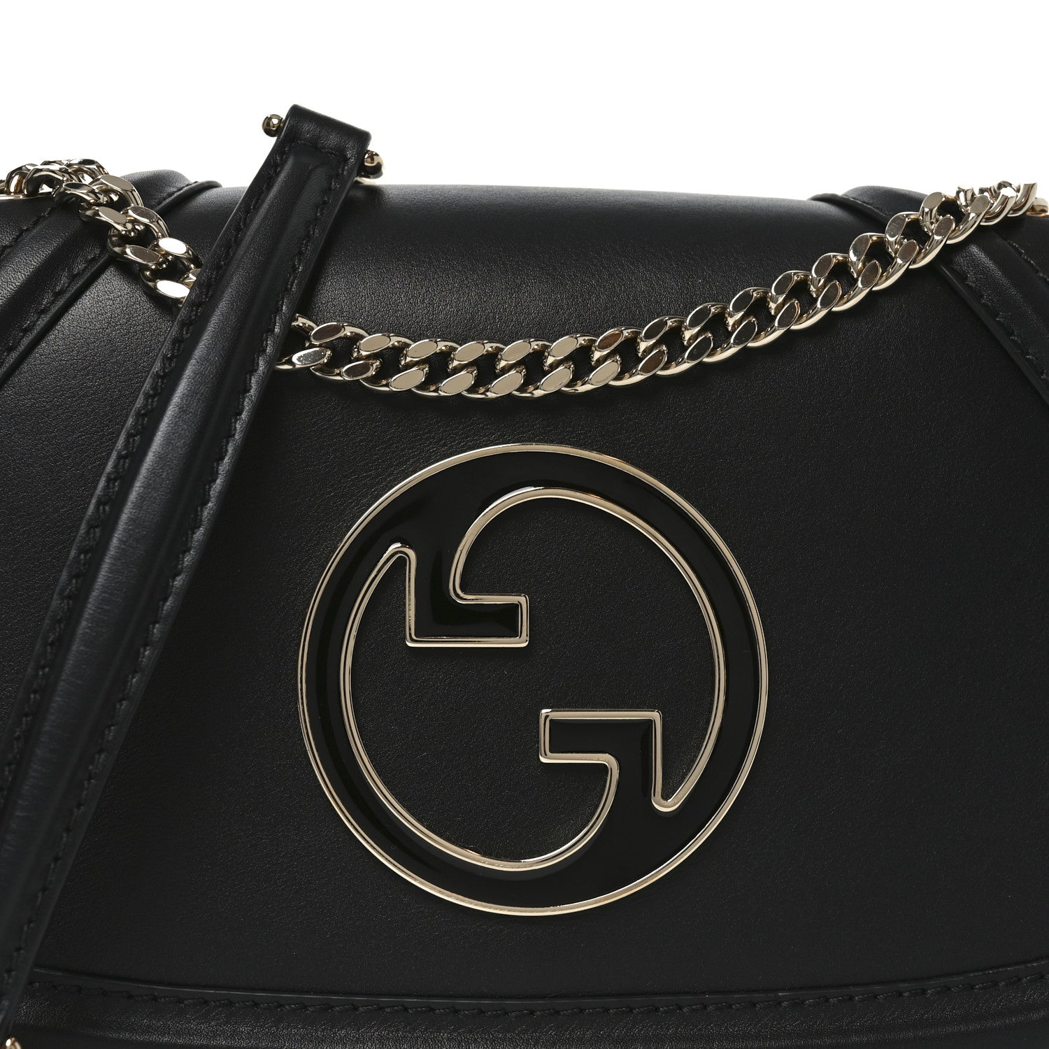 Calfskin Blondie Medium Shoulder Bag Black