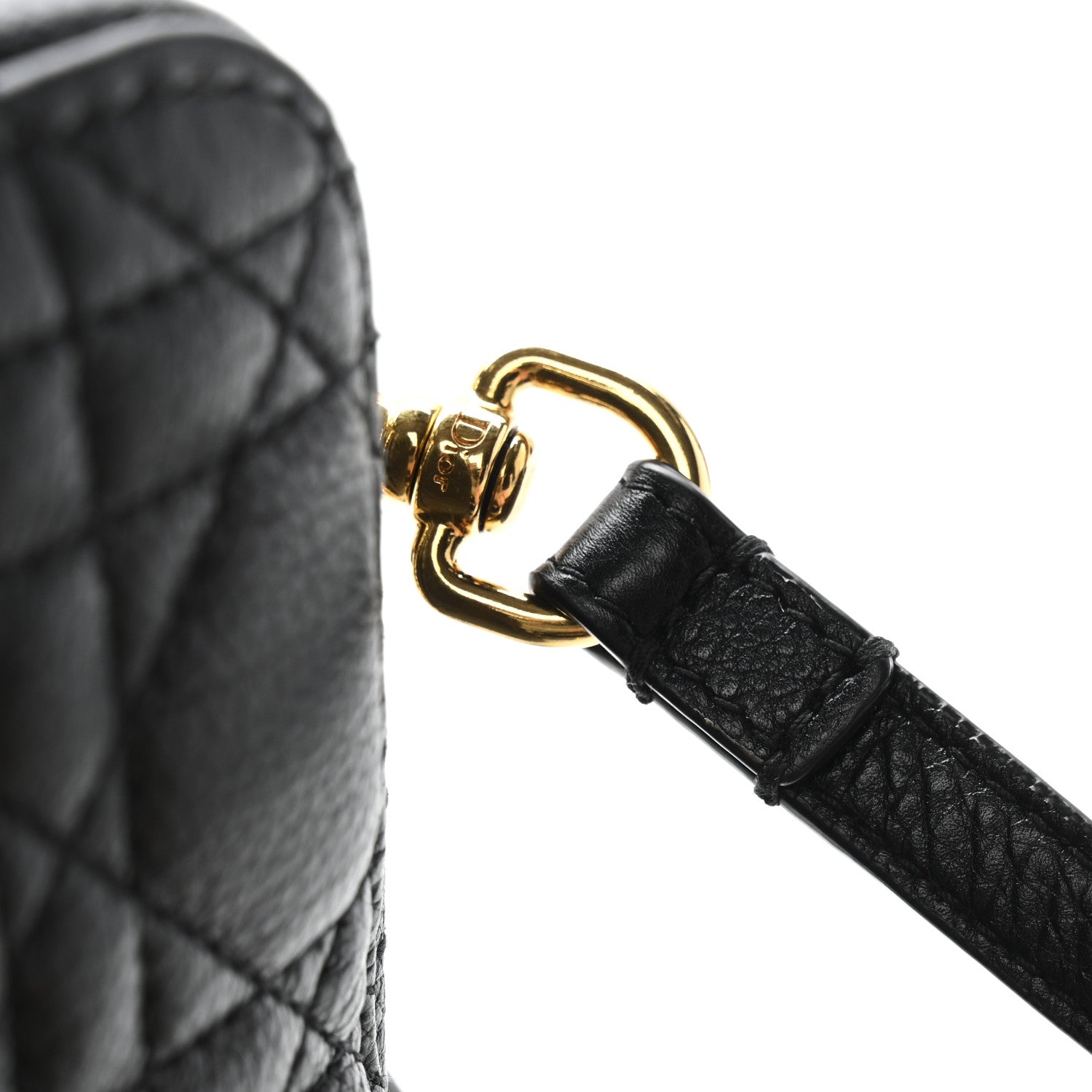 Supple Calfskin Caro Double Pouch Black